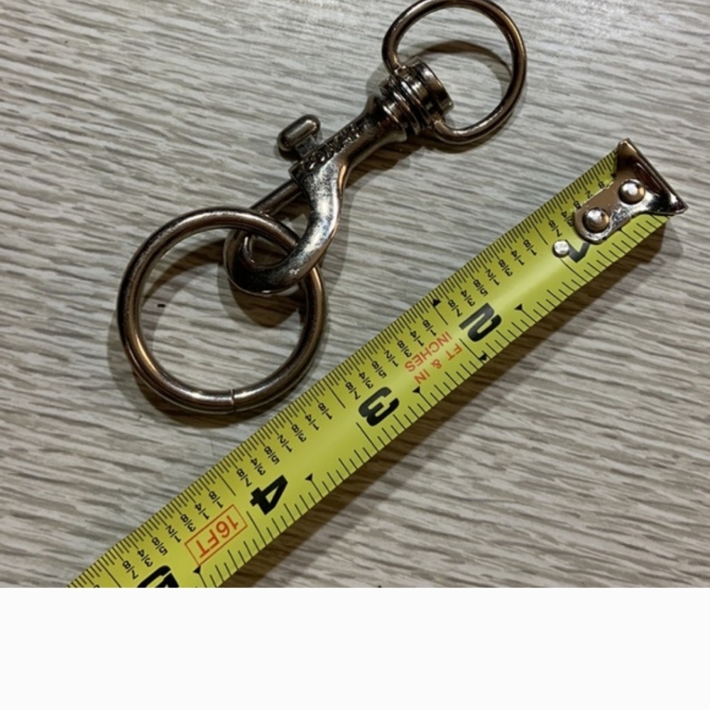Coach Trigger Snap Keychain with Dual Rings - Picture 4 of 5